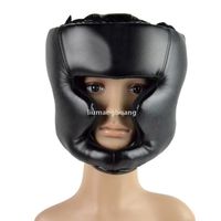 Wholesale Black Helmet Head Guard Boxing Headgear Head Guard Training Helmet Protection Kick Boxing Protect Gear Outdoor E