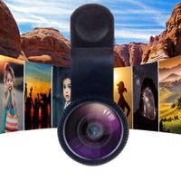 Wholesale Newest Universal in Wide Angle Macro Fish eye Lens Camera Mobile Phone Lenses Lentes Smartphone Microscope