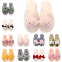 Wholesale Hotsale Winter Fur Slippers for Women Red Pink matcha Yellow White Snow Slides Indoor House Outdoor Girls Ladies Furry Slipper Soft Comfortable Shoes