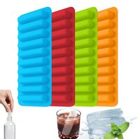 Wholesale Baking Moulds Ice Tube Making Trays Perfect Cube Stick Mold For Small Mouth Sport Water Bottles Bottled Soda Silicone Tray