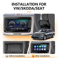 Wholesale Stereo Receiver Din Android For VW Volkswagen Golf Passat Skoda Octavia Polo Seat Car Multimedia Player GPS Radio No DVD