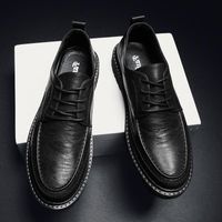 Wholesale Car stitching low cut lace up business casual leather shoes for men Office professional men s British formal Viain