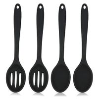 Wholesale Silicone Nonstick Mixing And Slotted Spoons Large Serving Spoon Heat Resistant