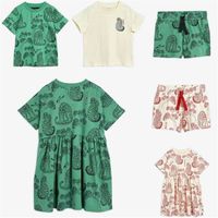 Wholesale Kids Clothes Sets T shirts Summer MR Brand Girls Tight Pattern Dress Cotton Fashion Infant Baby Boys Casual Pants Tops