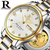 Wholesale Luxury Men s Watch Brand Mechanical Wristwatches Date Day Thread Crystal Waterproof Watches Stainless Steel Men Feminino