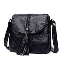 Wholesale HBP Non Brand satchel small square leisure shoulder bag water wash leather versatile women s soft satch