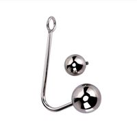 Wholesale Unisex Stainless Steel Anal Hook With Replaceable Ball Butt Anus Plug Truss Up Bondage Devices Adult Bdsm Product Sex Toy A508