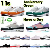Wholesale Anniversary Green Orange s Running Shoes Have a Day Aqua Royal Live Together Mystic Dates Jewel University Blue Wolf Grey Black Men Women Sneakers