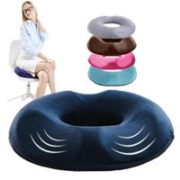 Wholesale Cushion Decorative Pillow Comfort Donut Seat Cushion Sofa Hemorrhoid Memory Foam Anti Massage Tailbone Car Office