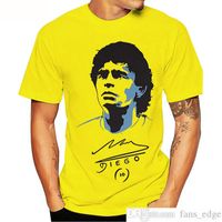 Wholesale 2021 New T Shirt Diego Armando Maradona T Shirt Argentina Football Cool Fashion Casual T Shirt Men Women Clothing Plus Size Topsoccer jersey