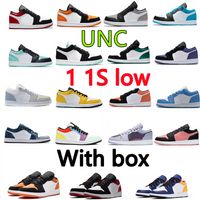 Wholesale 2021 low men s and women s s OG basketball shoes UNC hyper royal green head men s sports shoes fashion couple roller skating coast UNY