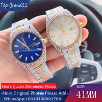 Wholesale Men s Quartz Movement Log Gypsophila Watch Top Swarovski Diamond Luxury Fashion Waterproof Non mechanical Business Model