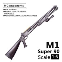 Wholesale 1 Scale Benelli M1 SUPER Plastic Gun Model for quot Action Figure Soldier Parts D Puzzles Toy