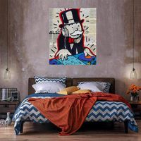 Wholesale Alec Monopoly Music Money Huge Oil Painting On Canvas Home Decor Handcrafts HD Print Wall Art Pictures Customization is acceptable