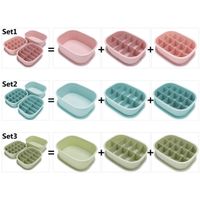 Wholesale 3in1 Set Plastic Drawer Organizer Underwear Storage Box Ties Socks Shorts Bra Divider Container with Lid Color