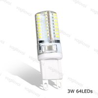 Wholesale LED Bulbs G9 LED AC220V k k Corn SMD3014 Silicone Body Lamps For Crystal Chandelier Pendant Spotlight DHL