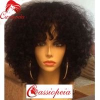 Wholesale 8a Grade Malaysian Afro Kinky Human Hair Bob for Black Women Best Guless Short Curly Lace Wigs with Bamgs