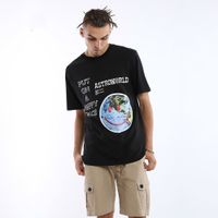 Wholesale Travis Scott Tshirt Astroworld t Shirt Printed Design Short Sleeve Hip Hop Street Style Tee Casual Boys Girls Sum Tops