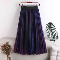 Wholesale Skirts Women s skirts of medium size and mixed size knitted degrad e in mixed elegant colours line a tulle with glitter FR9J