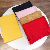Wholesale 2022 Top Luxury Scarf Cashmere and Silk Blending Fashion Colors Pashmina Winter Warm Brand Designer Letter Shawl Classic Pattern Long cm