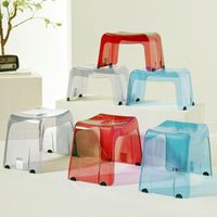 Wholesale Buckets Household Plastic Small Stool Living Room Non slip Bath Bench Children Step Changing Shoes Stools Kids Furniture Ottoman