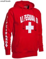 Wholesale 3 Side Print Lifeguard Man Hoodie Sweatshirt Red Life Guard Unisex S xl