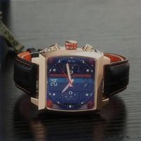 Wholesale montre de luxe Mens Automatic Machinery Watch Leather Square Designer Wristwatches famous men waterproof watches