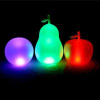 Wholesale Night Lights LED PVC Inflatable Fruit Shape Landscape Light Glow Globe Remote Control Yard Lantern Pool Lamp Waterproof