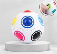 Wholesale toy Rubik s Cube hole rainbow ball creative pressure relief fingertip plastic toy