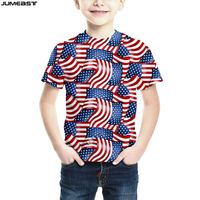 Wholesale Jumeast Brand Men Women D Children T Shirt American Flag Camouflage Camo Short Sleeve Kids T Shirt Sport Pullover Tops Tees Men s T Shirts