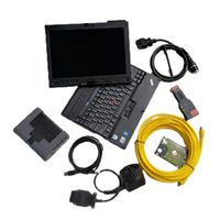 Wholesale Auto Diagnostic Tool Icom A2 B C Code Scanner Interface and cables for BMW Cars with Used laptop Tablet x200t G RAM Touch Screen Soft ware installed well High Quality
