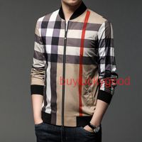 Wholesale Factory Outlet Brand Coat men s autumn and winter new trend fashion slim fit lattice zipper straight casual st ZNL5