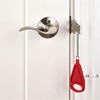 Wholesale newPortable Safety Lock Kid Safe Security Door Lock Hotel Portable Latches Anti theft Locks Home Tools EWA4147