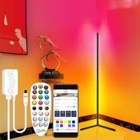 Wholesale Modern LED Floor Lamp RGB App Control Corner Light Colorful Bedroom Dining Room Atmosphere Lighting Club Home Indoor Decor Standing Lamps
