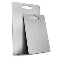 Wholesale 304 Stainless Steel Board Vegetable Chopping Board Cutting Boards for Meat Cheese Antimicrobic Mildewproof