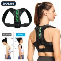 Wholesale Adjustable Back Shoulder Posture Corrector Belt Clavicle Spine Support Reshape Your Body Home Office Sport Upper Back Neck Brace