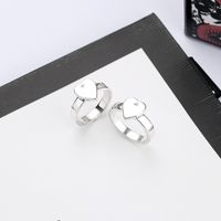 Wholesale Fashion heart shaped silver plated ring High quality alloy ladies simple and personalized jewelry supplier