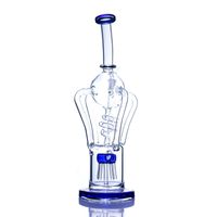 Wholesale Recycler Dab Rigs Big Glass bongs Water Pipes Thick Glass Water Bongs Tobacco Hookahs With mm Bowl