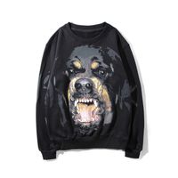 Wholesale Luxury Men Designer Hoodies Fashion Dog pattern Printing Sweatshirts High Quality Couple Black Jersey Size S XXL