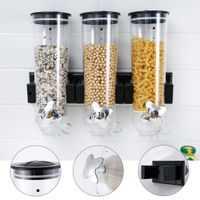 Wholesale Creative Household Cereal Dispenser Bottle Tank Kitchen Storage Box Dry Food Grain Cans Container Snack Nuts Candy Barrel