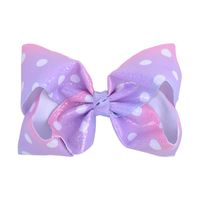 Wholesale Kawaii inch Girl Big Hair Bows Butterfly Tie Clipsribbed Printing Child Pins Clips Baby Headdress Kids Accessories