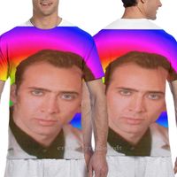 Wholesale Men s T Shirts Men Tshirt Nicolas Cages Mind Women All Over Print Fashion Girl T Shirt Boy Tops Tees Short Sleeve Tshirts