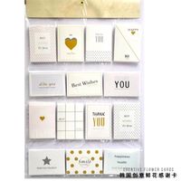 Wholesale Flower Packaging Material Hanging Card Bouquet Message Bronzing Greeting Creative Art Supplies Paper Ornaments Gift Wrap