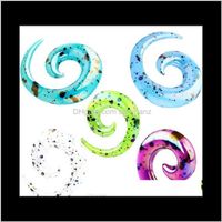 Wholesale Tunnels Body Jewelry Drop Delivery Tapers Spirals And Plugs With O Rings Piercings Stretchers Expanders Gauges For Ears Earlobes St
