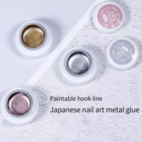 Wholesale Nail Gel Japanese Golden Silver Hook Wire Pull Line Glue UV LED Lacquer Color Varnish Covered Mirror Polish TSLM1