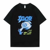 Wholesale Golf Wang Igor Tyler The Creator Rapper Hip Hop Music Black T shirt Summer Cotton T Shirt Fashion Harajuku Men Tshirt Women Tops