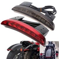 Wholesale Bike Motorcycle Lights Rear Fender Edge Red LED Brake Tail light Motocycle For Harley Touring Sportster XL Cafe Racer