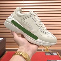 Wholesale Italy Luxurys Designers Sneaker Red Green ivory leathe Shoes mouth apple strawberry print thick sol casual shoe Runner Rhyton chunky Sneakers Trainer