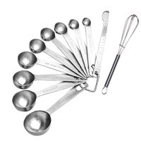 Wholesale Measuring Tools Kitchen Measure Spoons Stainless steel Teaspoon Coffee Sugar Scoop Cake Baking Flour Measuring Cups Home Cooking Tool