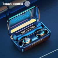 Wholesale Portable Smart Charge Earphone Hz DC V F9 C TWS Bluetooth Rechargeable Wireless Earphones with Mic